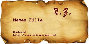 Nemes Zilia névjegykártya